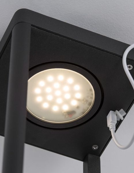 Nova Luce FIGI LED Dekorative Stehleuchte Anthrazit 2W IP65 Warmweiss 14,5x14,5x35cm dimmbar 9922350