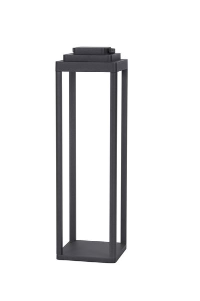 Nova Luce FIGI LED Dekorative Stehleuchte Anthrazit 2W IP65 Warmweiss 14,5x14,5x50cm dimmbar 9923500