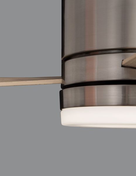 Nova Luce SATIN LED Ventilator Nickel 18W Warmweiss 25x132cm 9953016