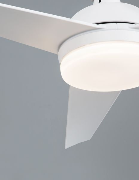 Nova Luce FLOW LED Ventilator Weiß 18W Warmweiss 37,5-47x152cm 9953198