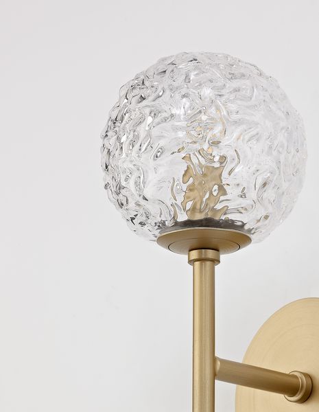 Nova Luce MIRANO Wandleuchte G9 Gold 11x14,5x35cm dimmbar 9960271