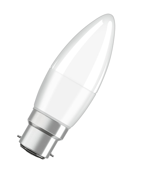 3er Pack Osram LED Kerze BASE Classic B FR 5W warmweiss B22d 4052899961517 wie 40W