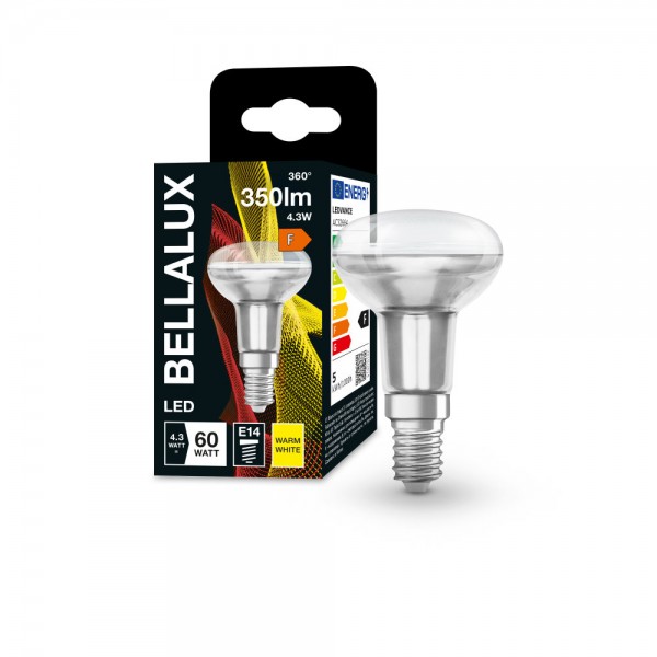 BELLALUX Retrofit E14 / R50 LED Strahler 4,3W 36° warmweiss wie 60W