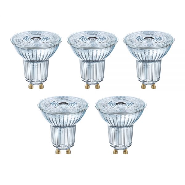 5er Pack OSRAM Base GU10 LED PAR16 Spot 2,6W 230Lm 2700K wie 35W 4058075157941