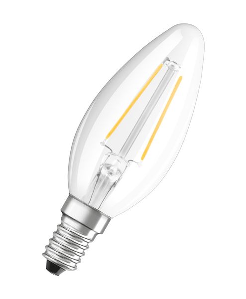 OSRAM Retrofit E14 LED Kerze 2,8W B25 Dimmbar Filament klar warmweiss wie 25W