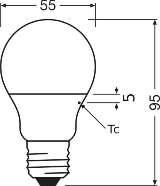OSRAM 3-er Pack LED VALUE CLASSIC A 40 4.9W E27 Lampe 470lm 3000K warmweiss wie 40W 4058075628922