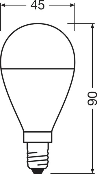 OSRAM LED VALUE CLASSIC 60 6.5W E14 Lampe 806lm 3000K warmweiss wie 60W 4058075630390