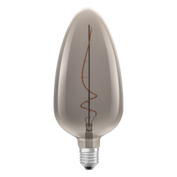 Osram Vintage 1906 LED Kerze 4W extra warmweiss E27 smoke 4058075761032 wie 15W