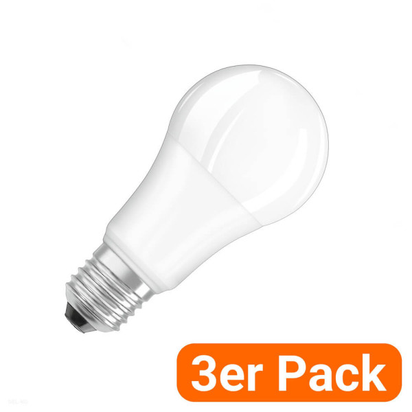 3er-Pack OSRAM LED Lampe E27 Classic matt A100 13W 1521lm Warmweiss 3000K wie 100W 4099854533990