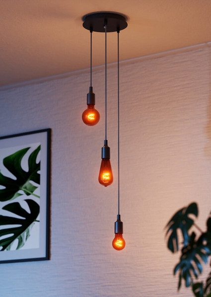 OSRAM LED Lampe E27 Vintage Classic Spiral Filament Dimmbar A60 3W 45lm Extra-Warmweiss 1800K wie 5W 4099854586415