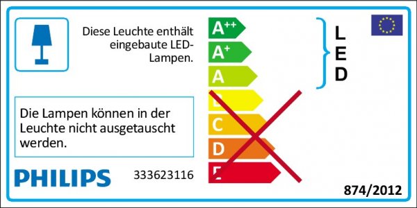Philips LED Deckenleuchte myLiving Cinnabar Ø32cm 16W warmweiss 33362/31/16