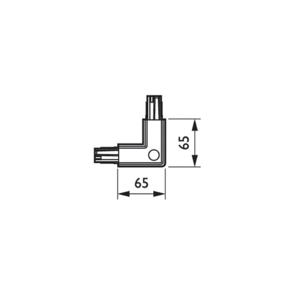 Philips L-Verbinder 3-Phasen-Stromschiene Square RCS750 Schwarz ZRS750 CCPE BK XTS35-2 8711559141527