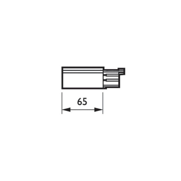 Philips Endeinspeisung Stromschiene DALI Square Track Schwarz ZCS750 5C6 EPSL BK XTSC612-2 8718696065570