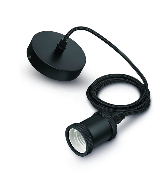 Philips Pendellampe, Hängelampe schwarz E27