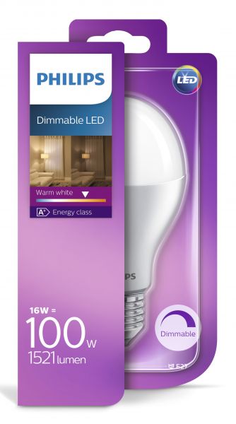 Philips E27 LED Birne 16W 1521Lm warmweiss dimmbar