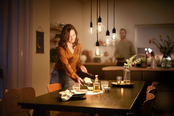 Philips Pendelleuchte, Hängeleuchte Rose Gold E27