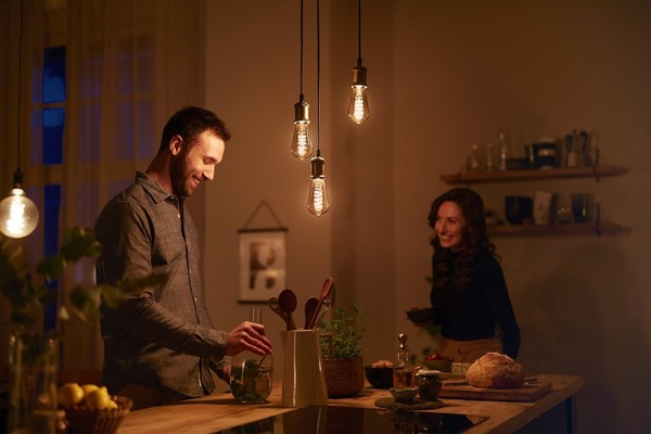 Philips Pendelleuchte, Hängeleuchte Rose Gold E27