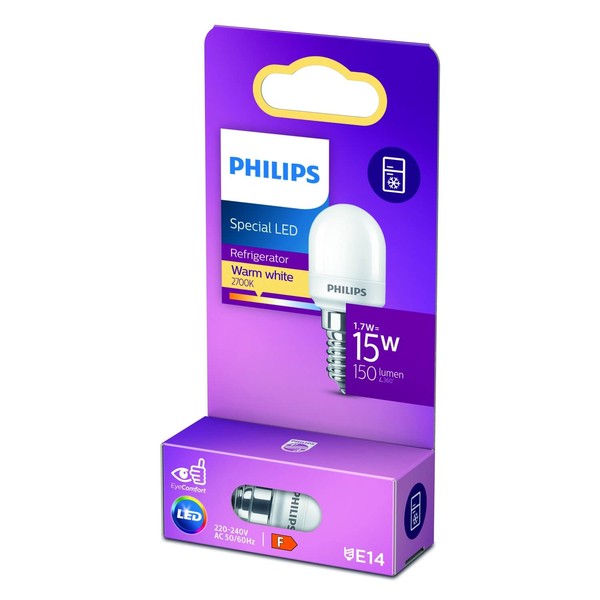 Philips LED Lampe E14 1,7W 150lm warmweiss 2700K wie 15W