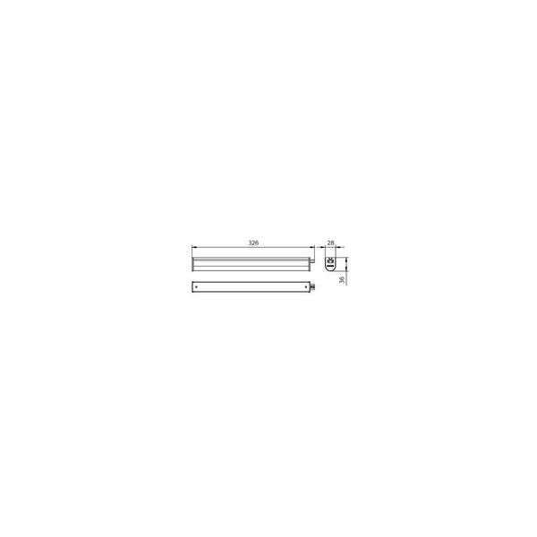 Philips LED Lichtleiste Ledinaire 30cm 5W 500lm Neutralweiss 4000K 8719514527843