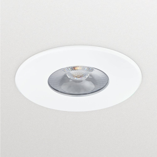 Philips LED Einbaustrahler CoreLine Gen2 starr Ø7,8cm 7,2W 650lm Warmweiss 3000K dimmbar IP65 Weiß 8719514548268
