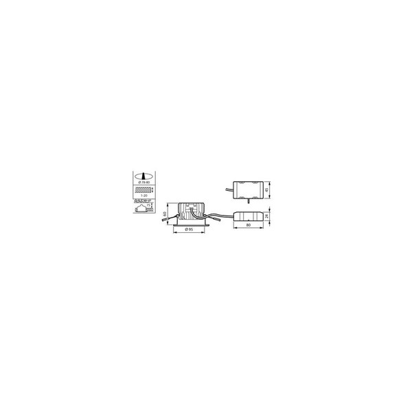 Philips LED Einbaustrahler CoreLine Gen2 starr Ø7,8cm 10,2W 900lm Warmweiss 3000K dimmbar IP65 Weiß 8719514548282