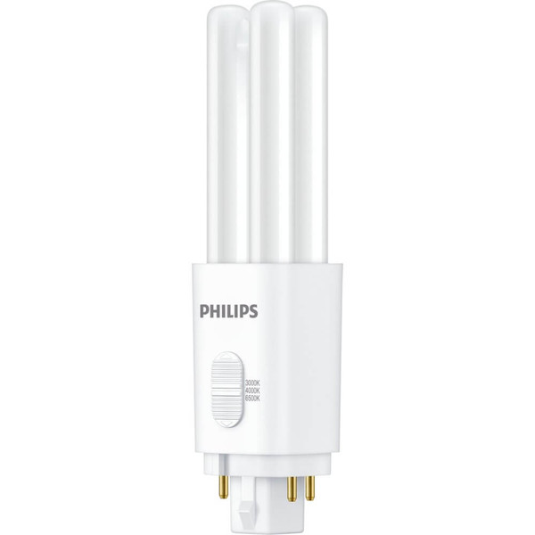 Philips LED Kompaktlampe PL-C G24q-2 4-Pin CorePro EVG + 230V 6,5W 845lm warm-/neutral-/tageslichtweiss 3000/4000/6500K CCT wie 18W 8721103147547