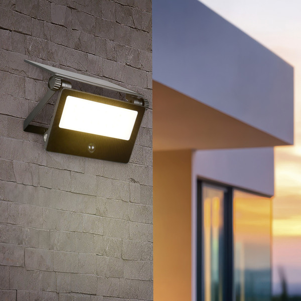 Reality R22109132 Moura LED Wandleuchte 10W Schwarz Matt IP54 CCT einstellbare Lichtfarbe