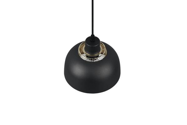 Reality Punch Pendelleuchte E27  ⌀18cm Schwarz Matt Höhenverstellbar