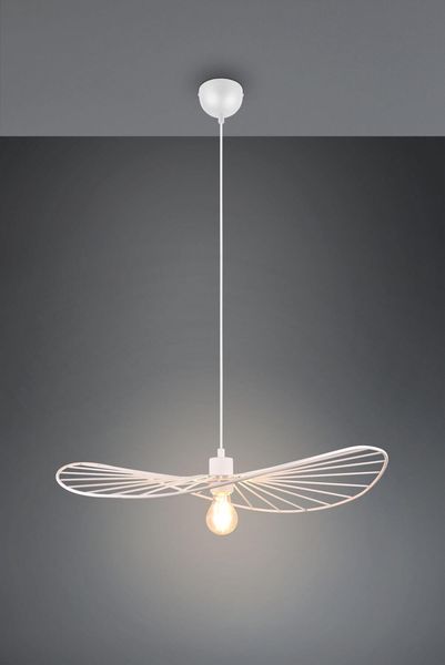 Reality Chapeau Pendelleuchte E27  ⌀60cm Weiß Matt