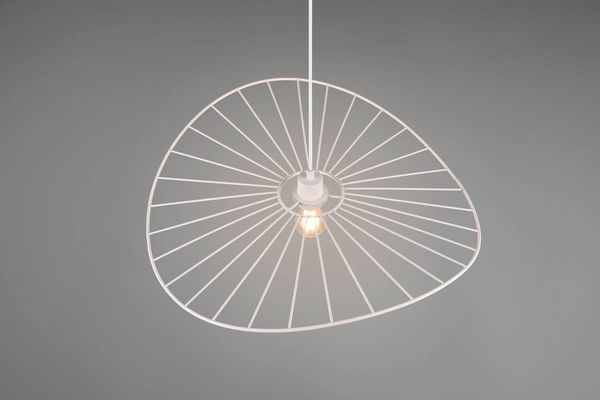 Reality Chapeau Pendelleuchte E27  ⌀60cm Weiß Matt