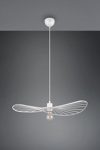 Reality Chapeau Pendelleuchte E27  ⌀60cm Weiß Matt