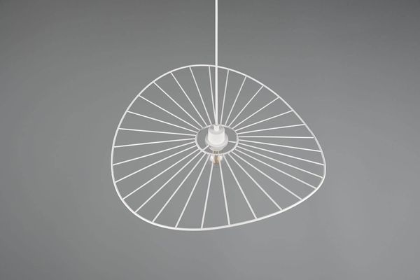 Reality Chapeau Pendelleuchte E27  ⌀60cm Weiß Matt