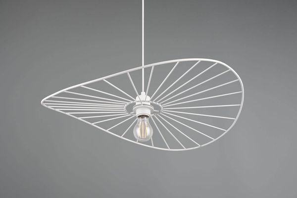 Reality Chapeau Pendelleuchte E27  ⌀60cm Weiß Matt
