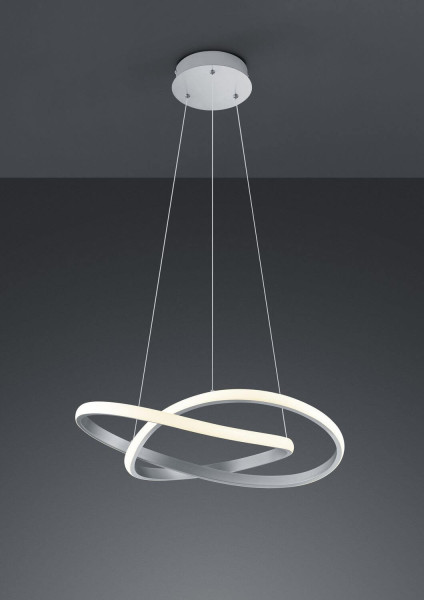 Reality Course LED Pendelleuchte  27W ⌀60cm dimmbar Nickel Matt warmweiss
