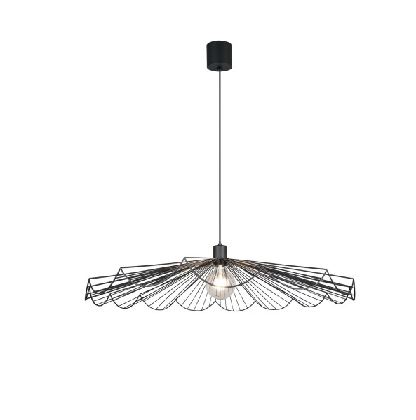Reality R36431932 Margarita E27 Pendelleuchte ⌀80cm Schwarz Matt