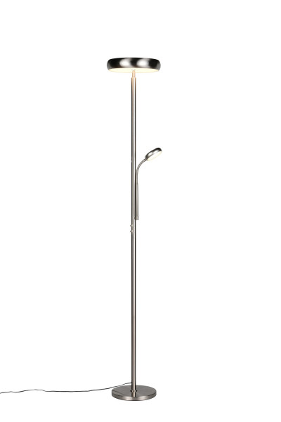 Reality R45741107 Palermo LED Stehleuchte 5W ⌀28cm dimmbar Nickel Matt CCT einstellbare Lichtfarbe
