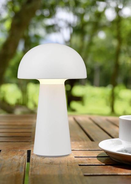 Reality Lennon LED Tischleuchte  2W ⌀13,6cm Weiß IP44 warmweiss