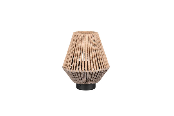 Reality R55991126 Lira LED Tischleuchte 1,5W ⌀18,5cm Braun warmweiss Touch