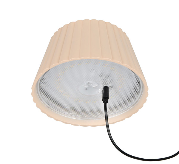 Reality R57706166 Suarez LED Tischleuchte 1,5W ⌀13,5cm dimmbar Sand IP44 warmweiss