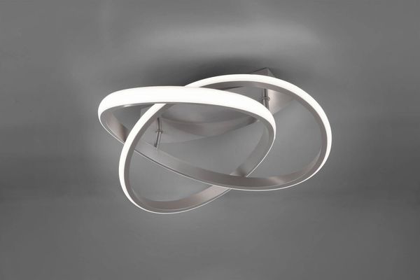 Reality Course LED Deckenleuchte  18W ⌀45cm dimmbar Nickel Matt warmweiss