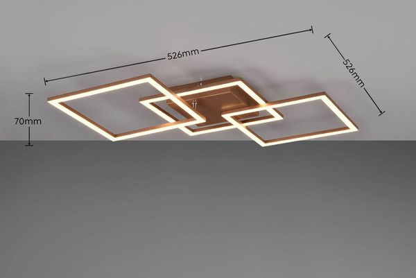 Reality Trail LED Deckenleuchte  31W Coffee warmweiss