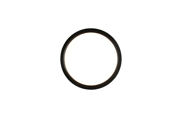 Reality R65891132 Draco LED Deckenleuchte 18W ⌀23cm dimmbar Schwarz Matt CCT einstellbare Lichtfarbe