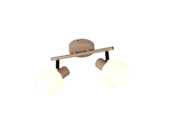 Reality R86372043 Boba E14 Strahler 2-fach ⌀10cm Warm Beige