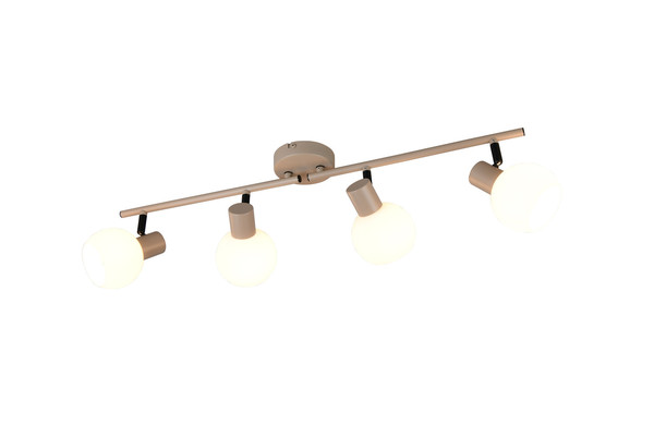 Reality R86374043 Boba E14 Strahler 4-fach ⌀10cm Warm Beige