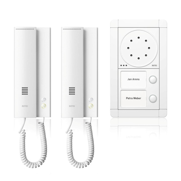 Ritto 1891270 Portier Audio Set 2 WE, weiß/weiß