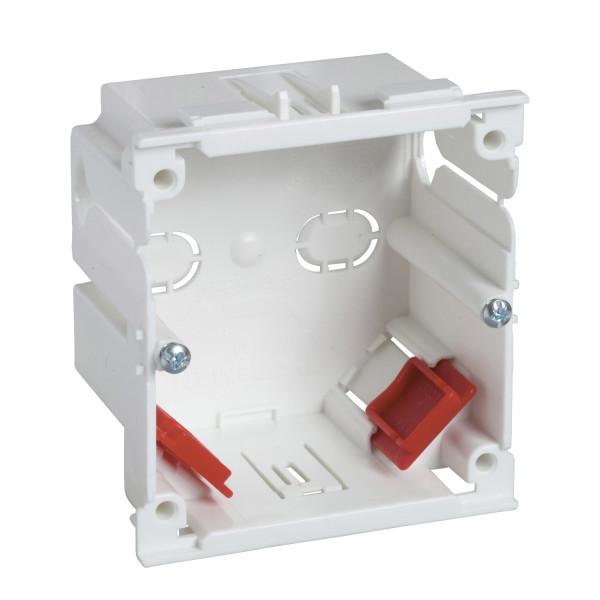 Schneider Electric 5586150 Geräteeinbaudose 1-fach inkl. 2 Zugentl. c/c60mm, F80-Frontöffnung VKE=10 MIB-A1