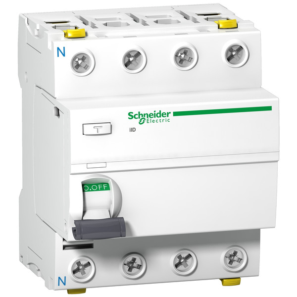 Schneider Electric A9Z21463 Fehlerstrom-Schutzschalter iID, 4P, 63A , 30mA, Typ A