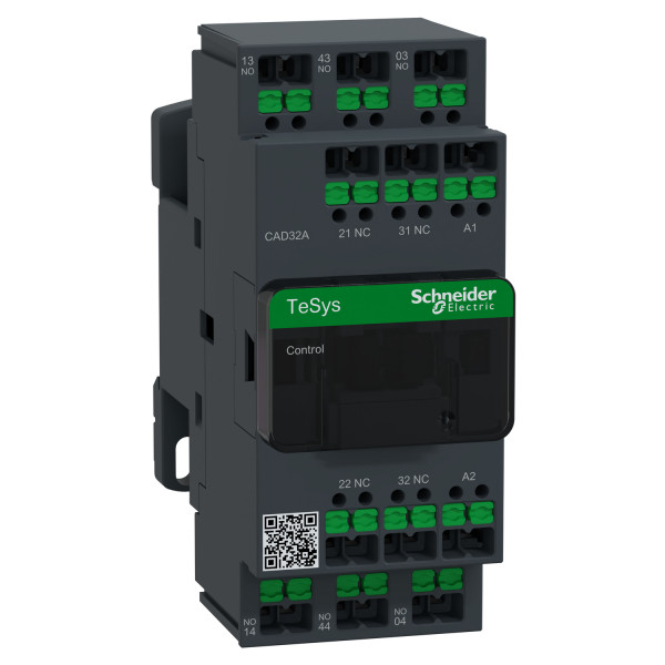 Schneider Electric CAD32AP7 Hilfsschütz, 3S+2Ö Steuerkontakte, Spule 230 V 50/60Hz, SnapIN