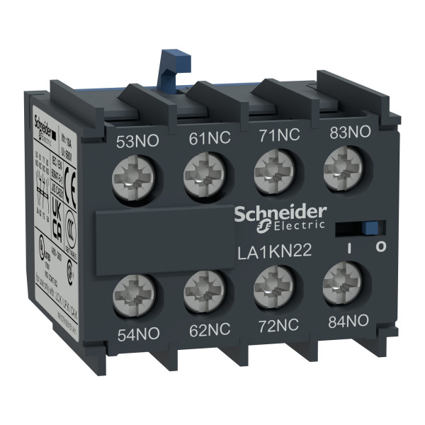 Schneider Electric LA1KN22 Hilfsschalterblock, 2S+2Ö, Schraubklemmen