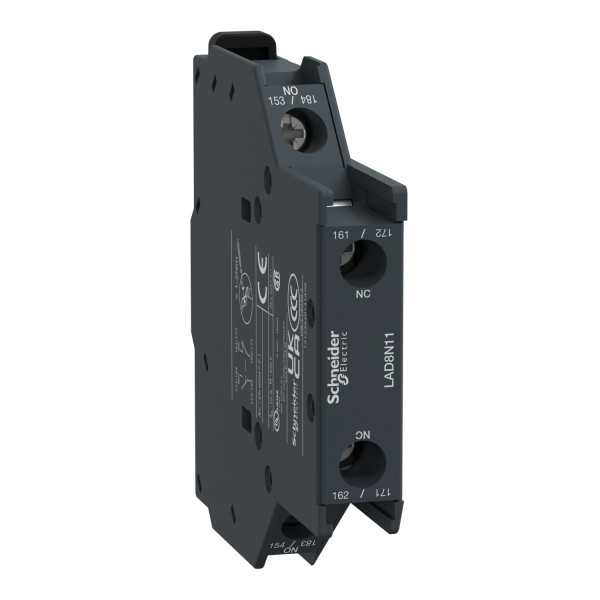 Schneider Electric LAD8N11 Hilfsschalterblock, 1S+1Ö, Schraubklemmen